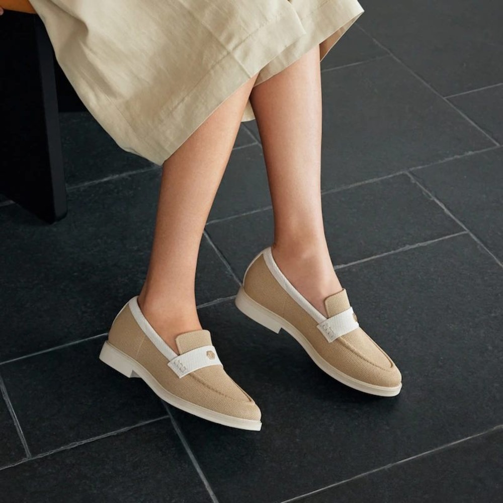VIVAIA Liana Ballet Blush Classic Penny Knit Loafers EU 39.5 US 8.5 NEW